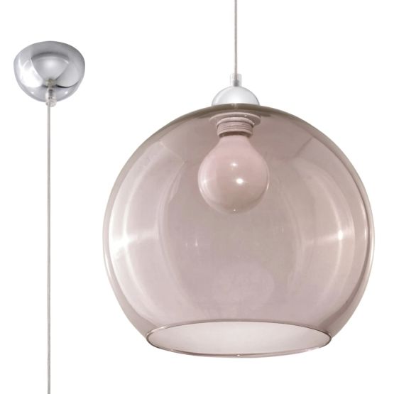 Sollux Lampa wisząca BALL grafit French Sky E27