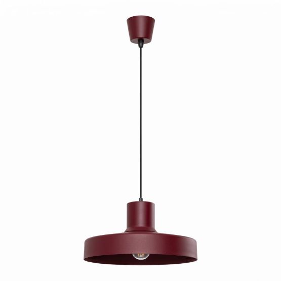 Sollux Lampa wisząca BILO burgund Crimson nowoczesny E27