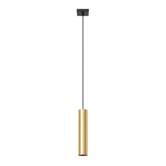 Sollux Lampa Wisząca LAGOS 1 złoty połysk Ocean Green nowoczesny GU10