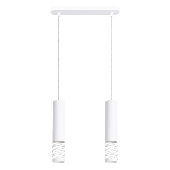 Sollux Lampa wisząca LAMI 2 biały Ocean Green nowoczesny GU10