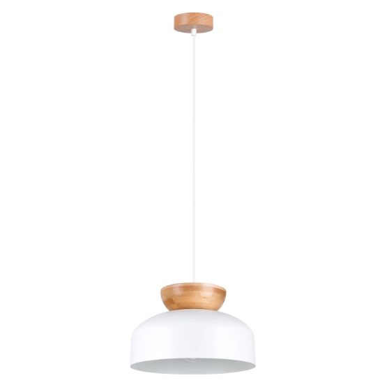Sollux Lampa wisząca MARION biała Peach Puff skandynawski E27