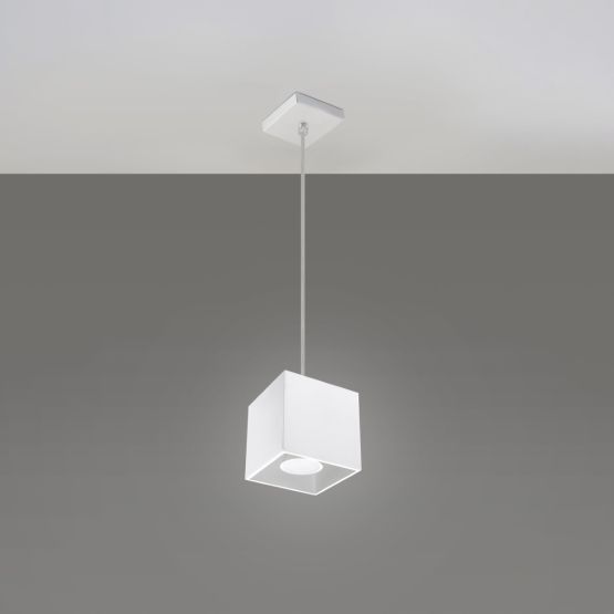Lampa wisząca Quad 1 Biała SL.0062 Sollux - OUTLET