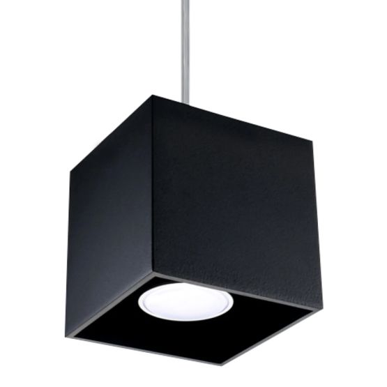 Sollux Lampa wisząca QUAD 1 czarny Deep Space Gu10