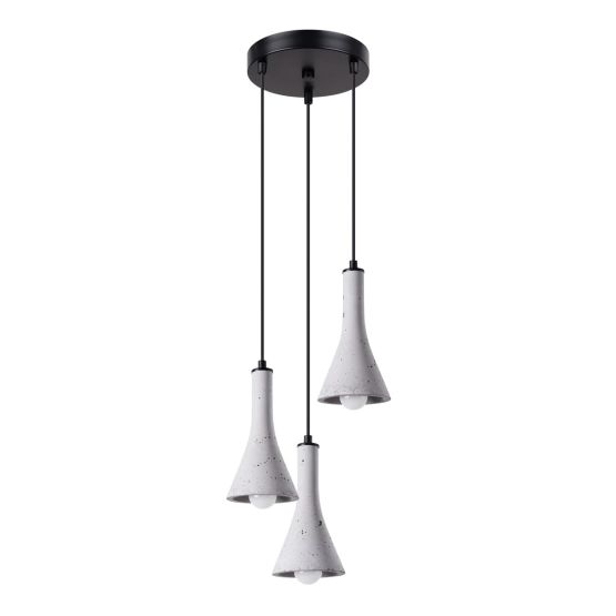 Sollux Lampa wisząca REA 3P beton Persian Indigo nowoczesny E14