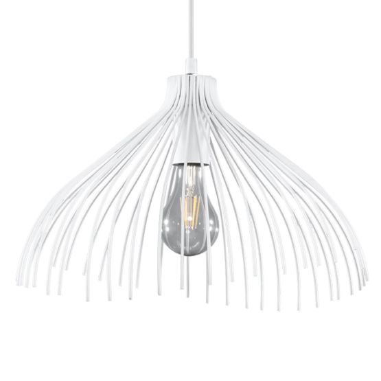 Sollux Lampa wisząca UMB biała Ezio Pescatori E27