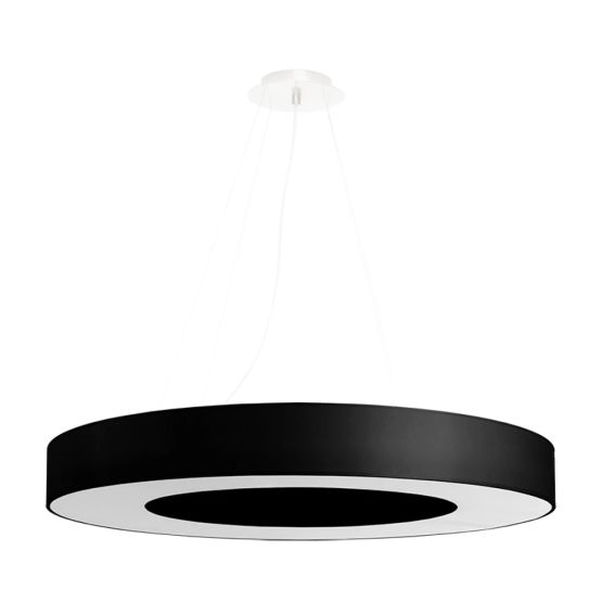 Sollux Żyrandol SATURNO SLIM 70 czarny 2BM E27