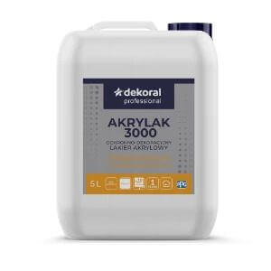 Dekoral Professional Akrylak 3000 Lakier Lamperyjny Półmat 5L Dekoral