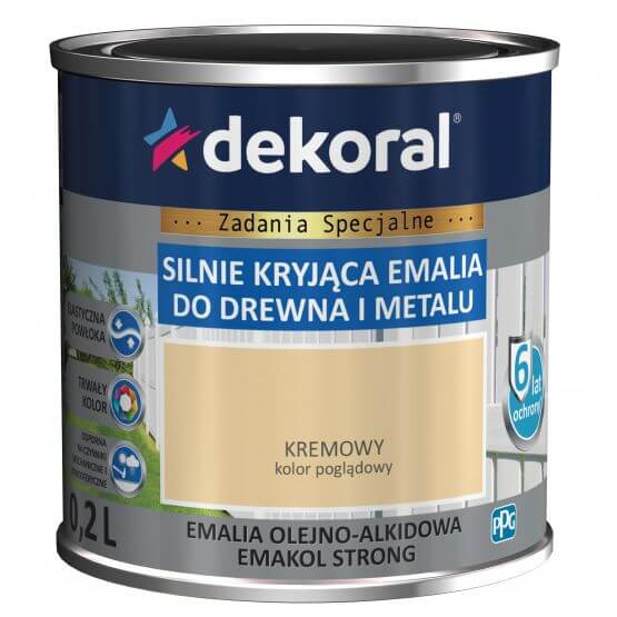 Emalia Olejno-Alkidowa Emakol Strong Kremowy 0,2L Dekoral