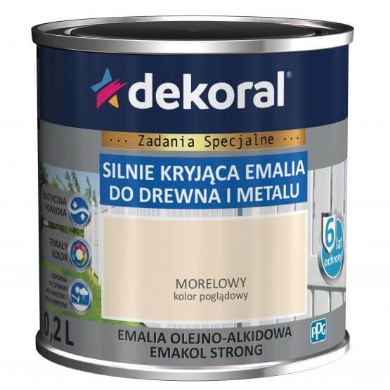 Emalia Olejno-Alkidowa Emakol Strong Morelowy 0,2L Dekoral