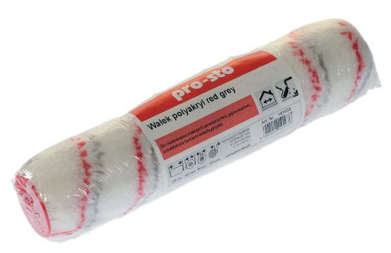 Wałek Polyakryl Red-Grey 10 cm Pro-sto