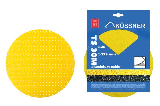 Krążek Ścierny TS30M Multiotworowany Śr.225 mm P100 3 Szt. Kussner
