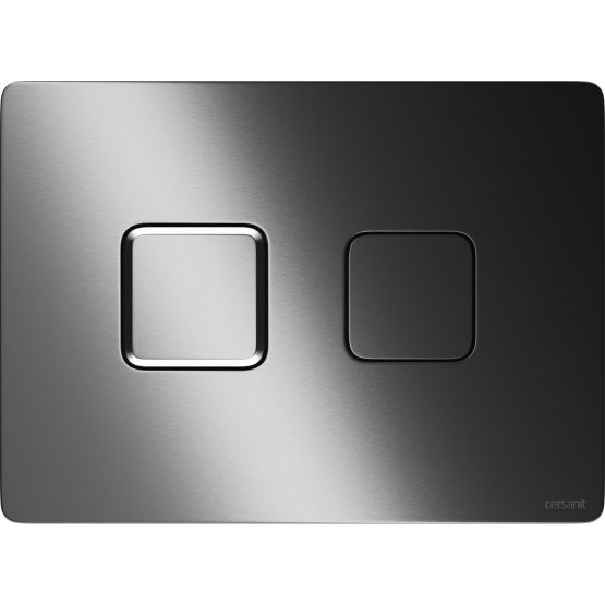 Przycisk Spłukujący Accento Square Gun Metal Szczotkowany K3042-006 Cersanit