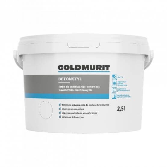 Farba Do Betonu Betonstyl Brąz Ciemny 2.5l Goldmurit