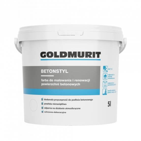 Farba Do Betonu Betonstyl Biały 5l Goldmurit