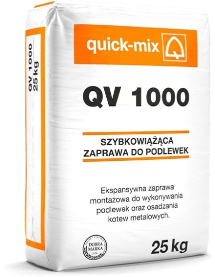 Zaprawa Szybkowiążąca Do Podlewek 25kg QV 1000 Quick Mix
