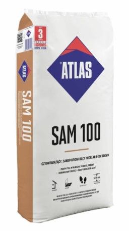 Samopoziomujący Podkład Podłogowy SAM 100 25 kg Atlas