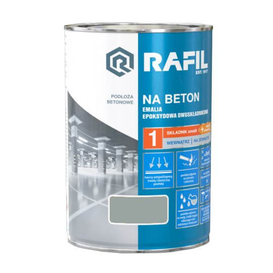 Emalia Epoksydowa Na Beton 6,3L Szary Połysk RAL 7040 Rafil