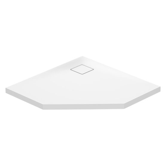 Brodzik Pięciokątny 90x4 Z Syfonem Tako Slim Biały S601-129 Cersanit