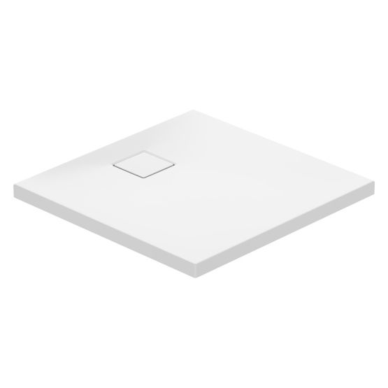 Brodzik Kwadratowy 80x4 Z Syfonem Tako Slim Biały Matowy S932-157 Cersanit