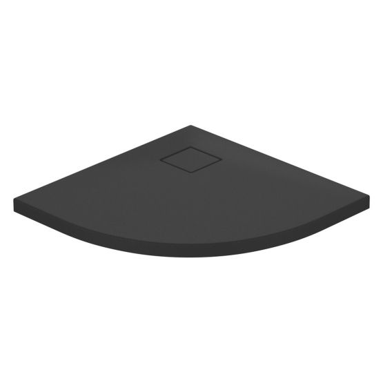 Brodzik Półokrągły 80x4 Z Syfonem Tako Slim Czarny Matowy S932-163 Cersanit