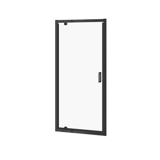 Drzwi Prysznicowe Pivot 80x190 Szkło Transparentne Arteco Czarny S913-011 Cersanit