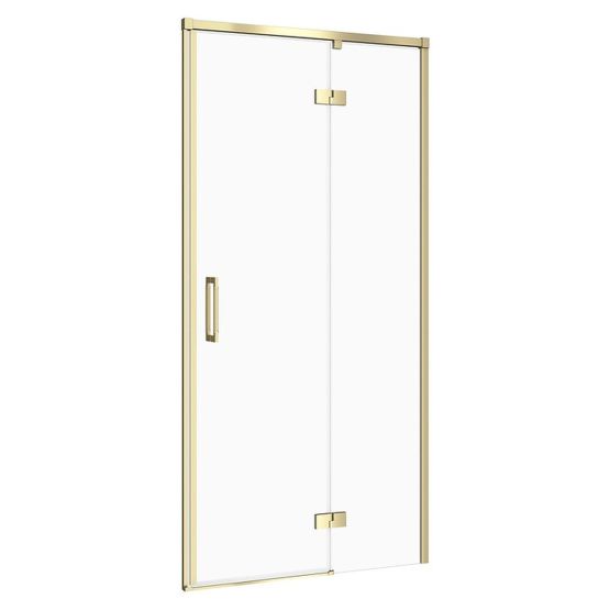 Drzwi Kabiny 90x195 Prawe Szkło Transparentne Larga Złoty Matowy S164-062 Cersanit