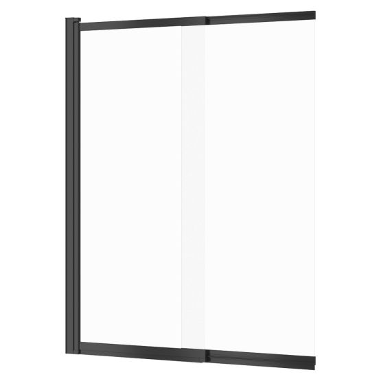 Parawan Nawannowy 140x115 Dwuskrzydłowy Larga Czarny S932-142 Cersanit