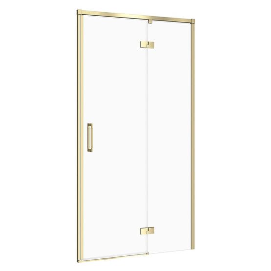 Drzwi Kabiny 100x195 Prawe Szkło Transparentne Larga Złoty Matowy S164-063 Cersanit