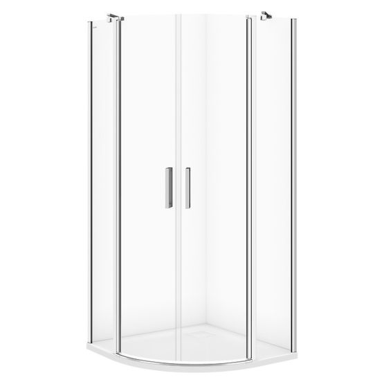 Kabina Prysznicowa Półokrągła 90x90x195 Moduo Chrom S162-010 Cersanit