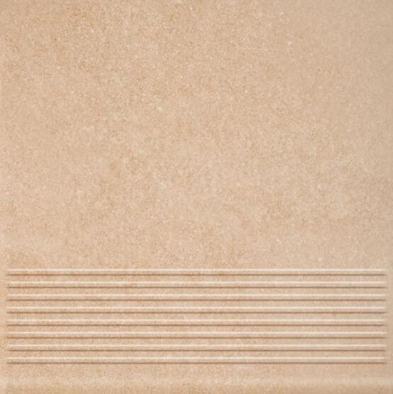 Stopnica Mattone Sabbia Beige Struktura Mat 30x30 Paradyż