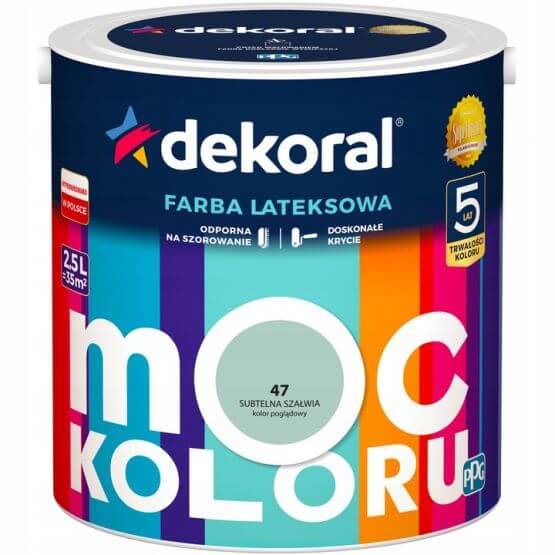 Farba Moc Koloru Subtelna Szałwia 2,5L Dekoral