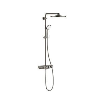 System Prysznicowy Z Termostatem Do Montażu Ściennego Euphoria System SmartControl 310 Duo Brushed Hard Graphite 26507AL0 Grohe