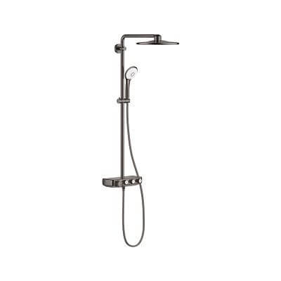 System Prysznicowy Z Termostatem Do Montażu Ściennego Euphoria System SmartControl 310 Duo Hard Graphite 26507A00 Grohe
