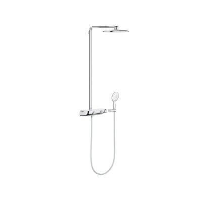 System Prysznicowy Z Termostatem Do Montażu Ściennego Rainshower System SmartControl Mono 360 Moon White 26361LS0 Grohe