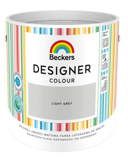 Farba Lateksowa Beckers Designer Colour Light Grey 2,5L