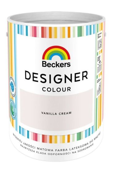 Farba Lateksowa Beckers Designer Colour Vanilla Cream 5L
