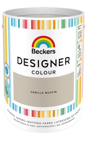 Farba Lateksowa Beckers Designer Colour Vanilla Muffin 5L