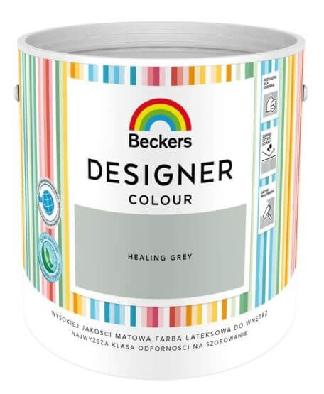Farba Lateksowa Designer Colour Healing Grey 2,5L Beckers