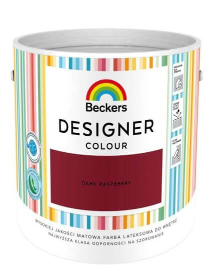 Farba Lateksowa Designer Colour Dark Raspberry 2,5L Beckers