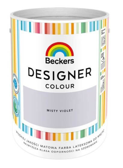 Farba Lateksowa Designer Colour Misty Violet 5L Beckers