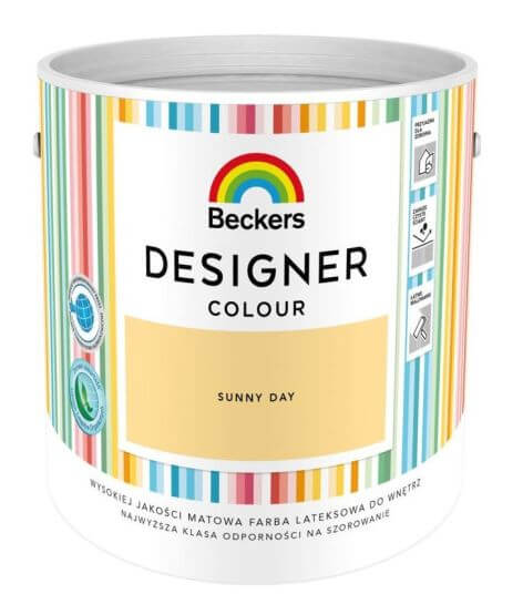 Farba Lateksowa Designer Colour Sunny Day 2,5L Beckers