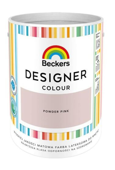 Farba Lateksowa Designer Colour Powder Pink 5L Beckers