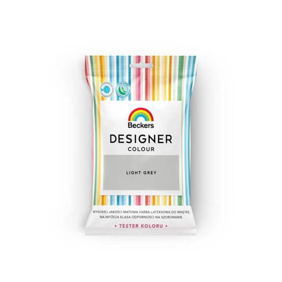 Tester Farby Designer Light Grey 50ml Beckers