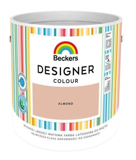 Farba Lateksowa Designer Colour Almond 2,5L Beckers