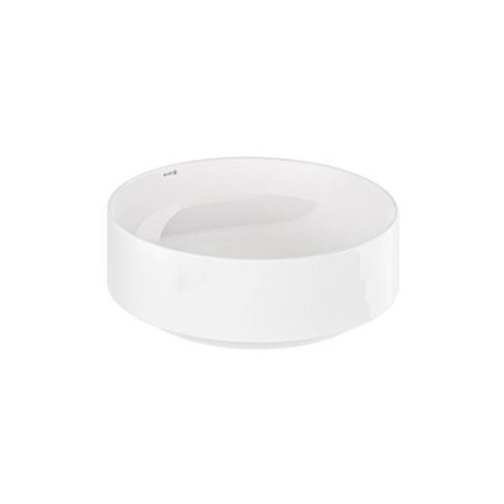 Umywalka Ceramiczna Nablatowa Okrągła 40X40 Resa Biały 58CW1043 Kludi