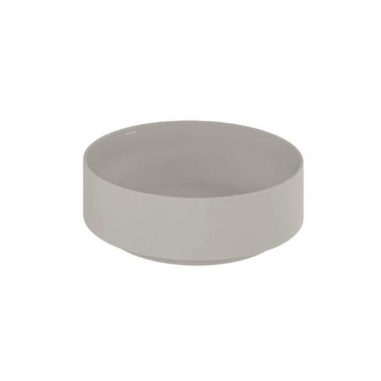 Umywalka Ceramiczna Nablatowa Okrągła 40X40 Resa Jasny szary mat 58CW10O2 Kludi