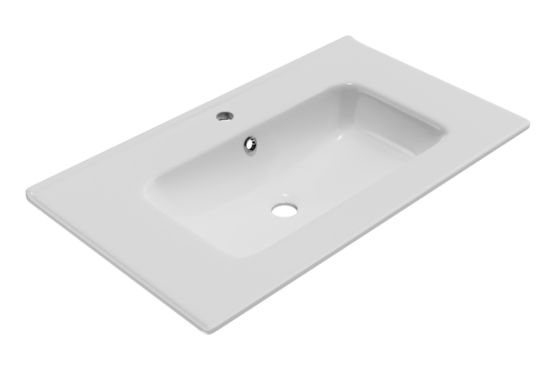 Umywalka Meblowa 81x46,5 cm Prostokątna Z Otworem Na Baterię Pik Biały Połysk CEEX.6517.800.WH Excellent