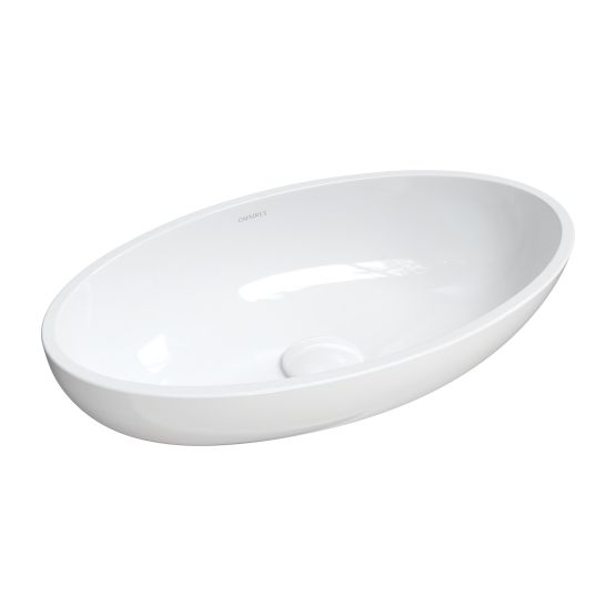 Umywalka Nablatowa Crete Biały 51x30 CRETEBP Omnires