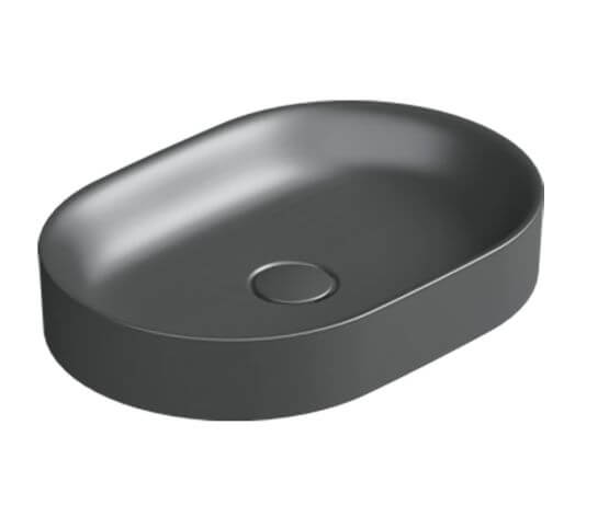 Umywalka Nablatowa Horizon Czarny Mat 50x35 150AHZNS Catalano