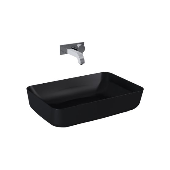 Umywalka Nablatowa Nomia 50 Black Mat Elita